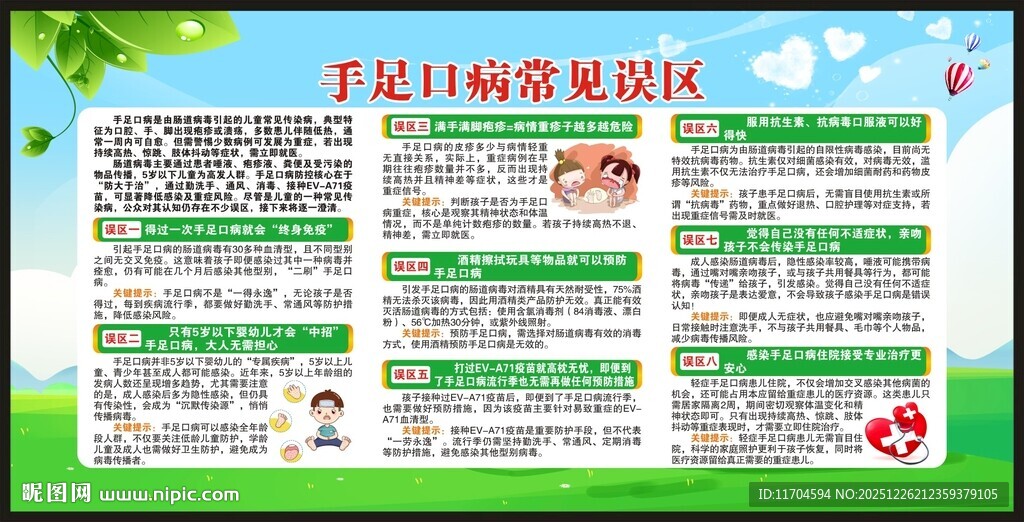 预防手足口病知识宣传栏
