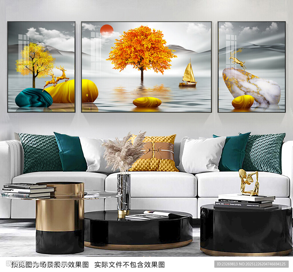 现代客厅装饰画