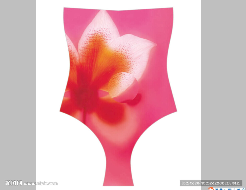 粉色花朵图案女士内裤