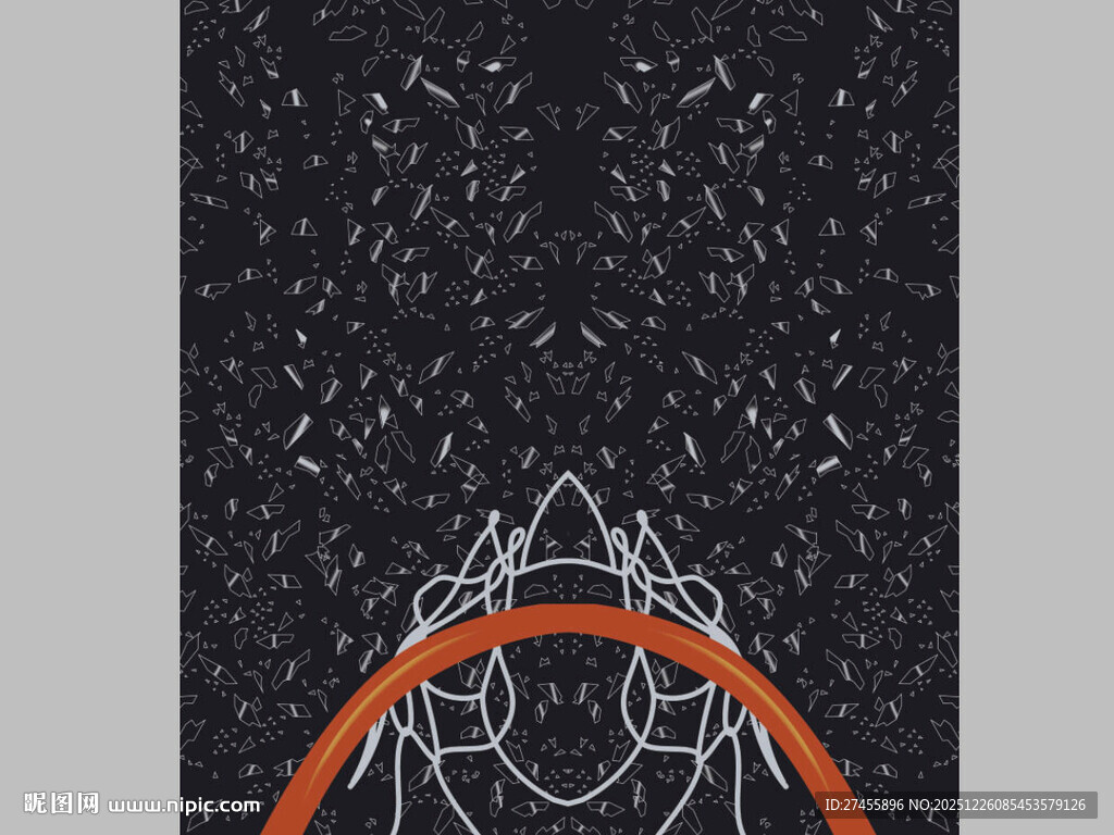 星空下的抽象线条图案