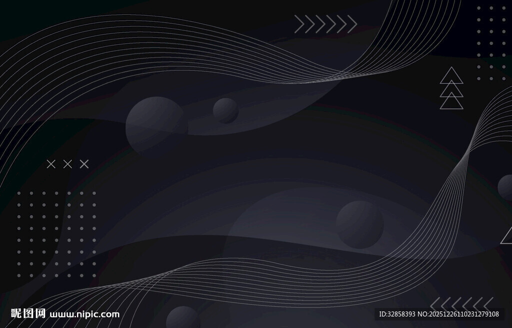 深色抽象波浪背景图案