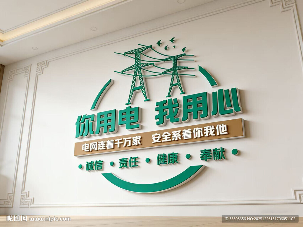 电力电网文化墙