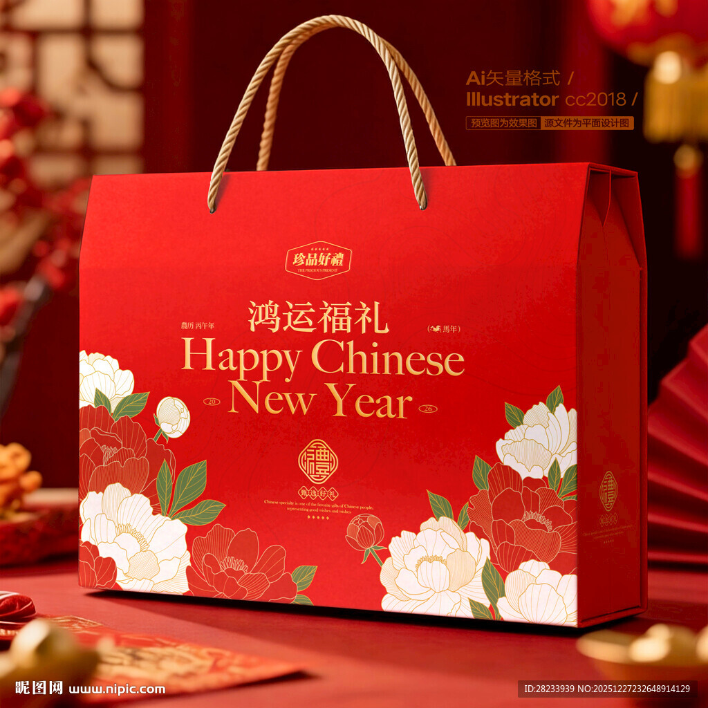 新年礼盒 年货包装
