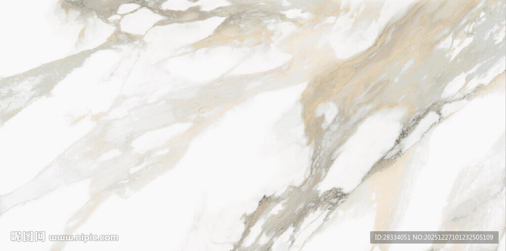 白色鱼肚金大理石石纹