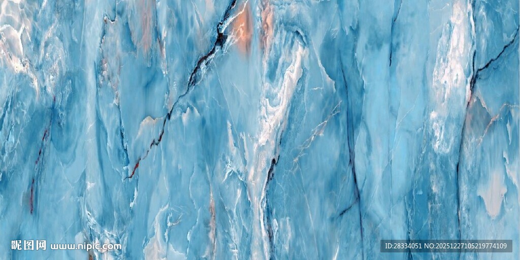 蓝色大理石纹理背景