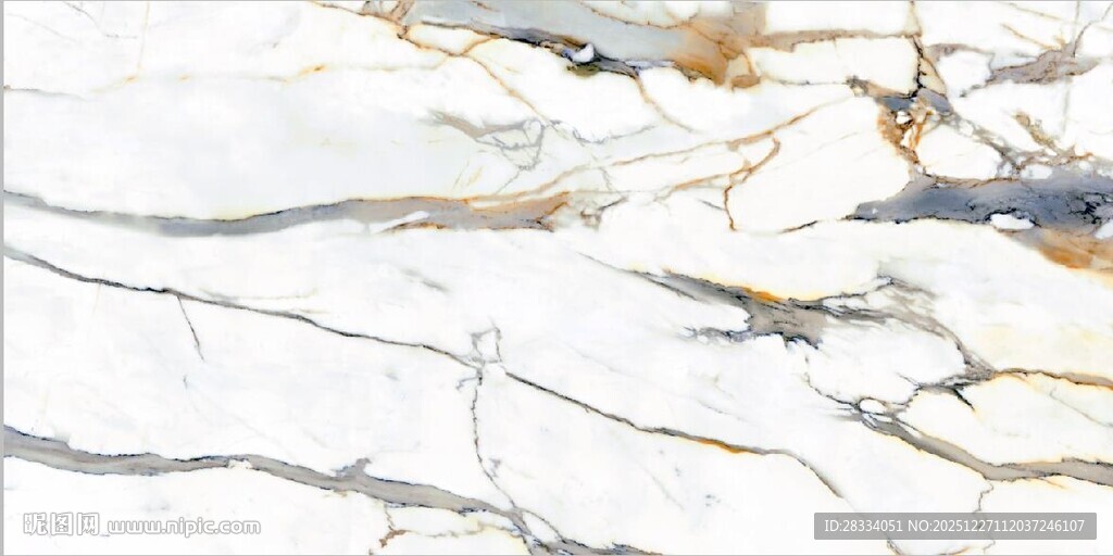 白色鱼肚金大理石石纹