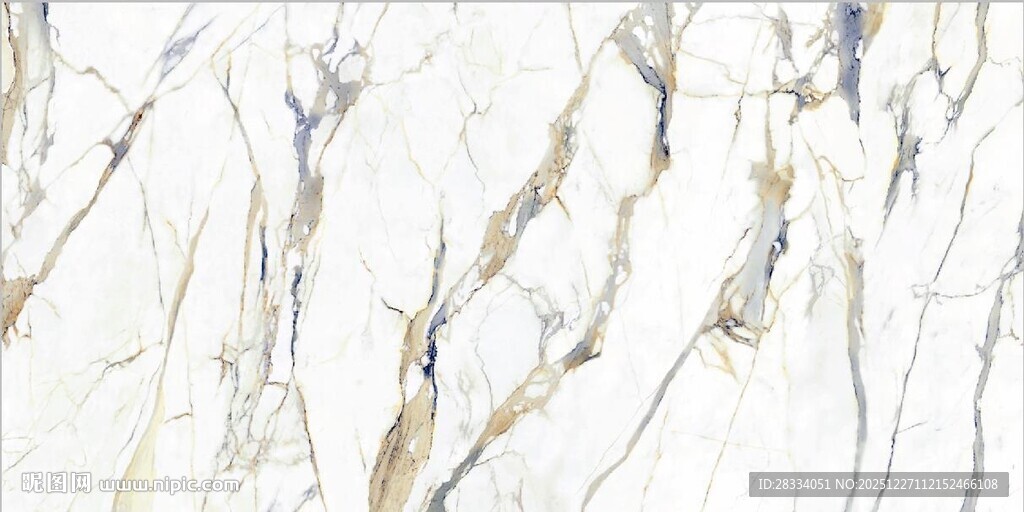 白色鱼肚金大理石石纹