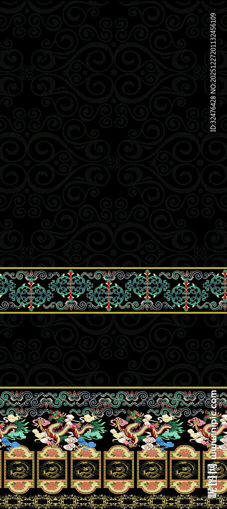 传统民族风精美花纹图案