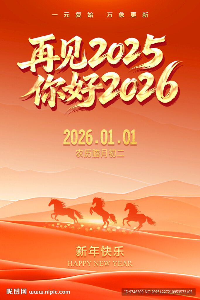 再见2025 你好2026