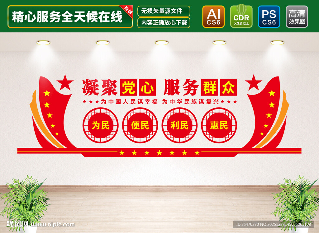 党群服务中心文化墙