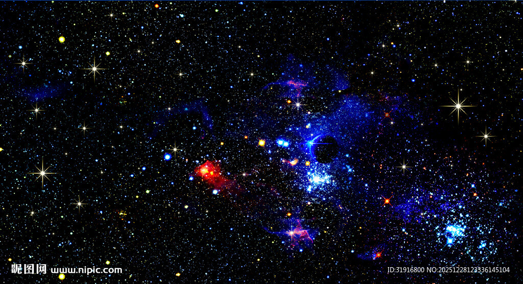 黑色宇宙星空背景