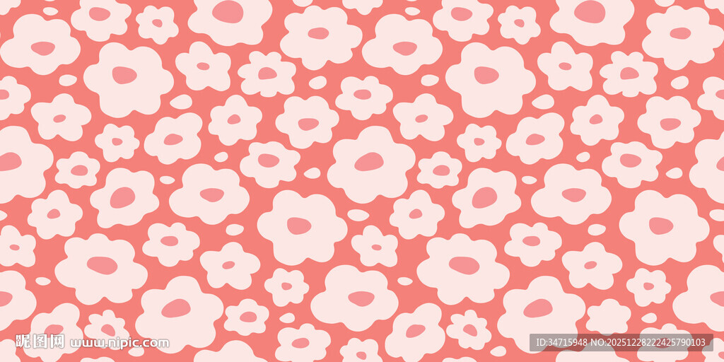 粉色花卉图案背景