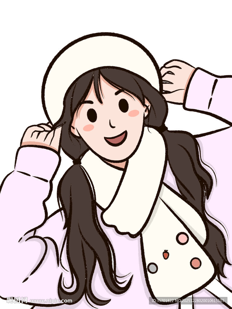 冬日甜美女孩温暖穿搭