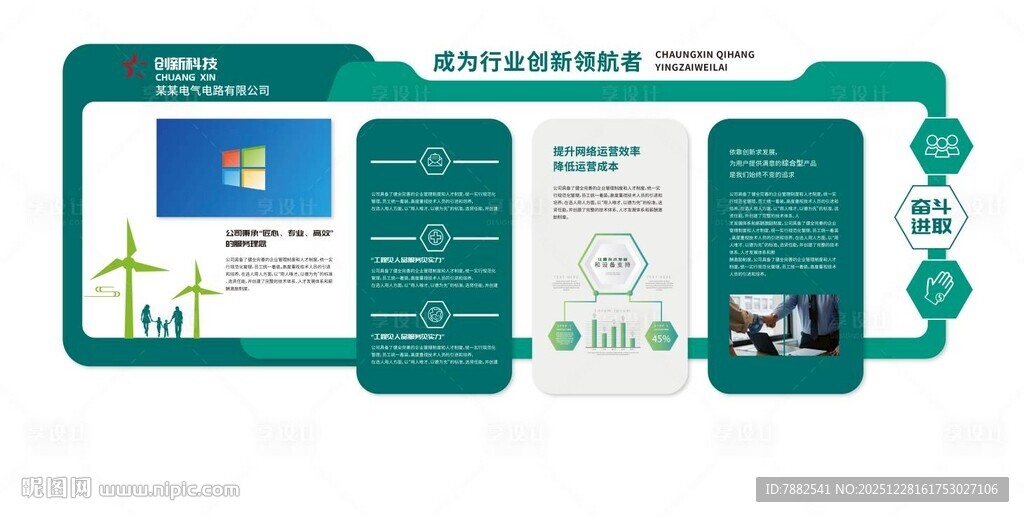 电力电网企业文化墙