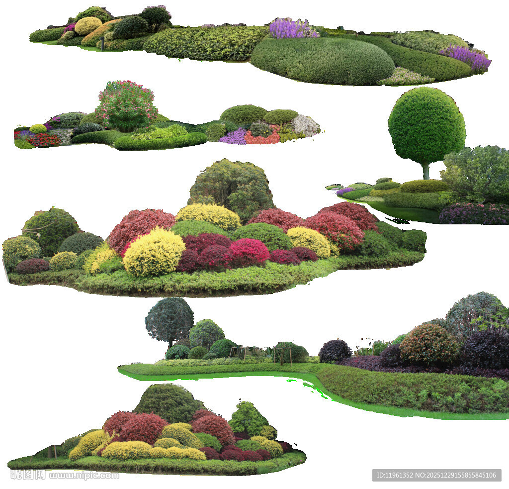 地被绿篱灌木组团01