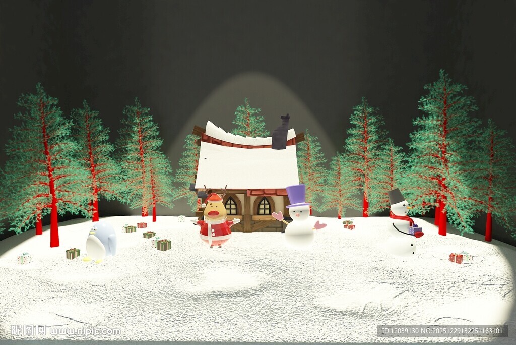 雪屋3D模型