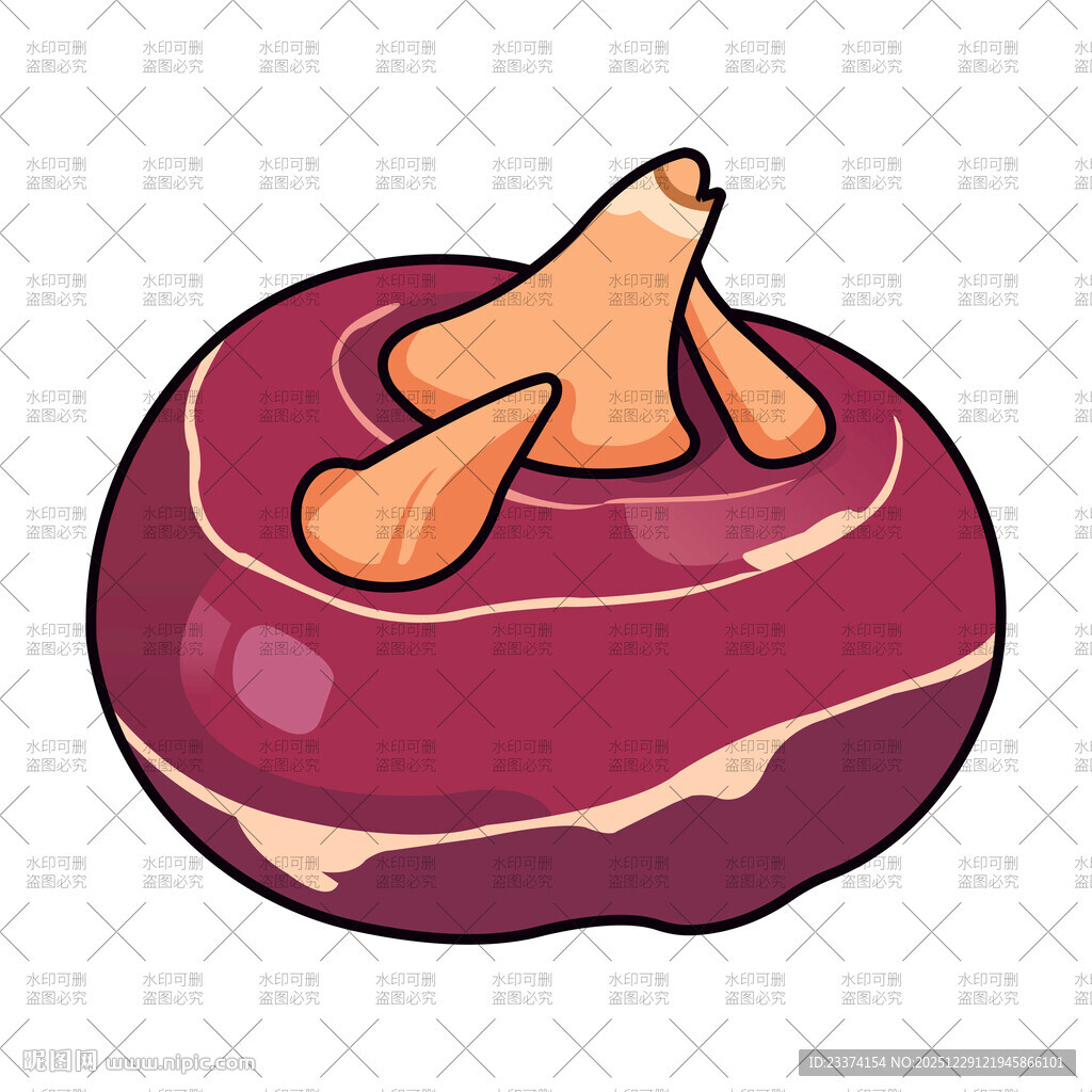 紫色萝卜卡通形象