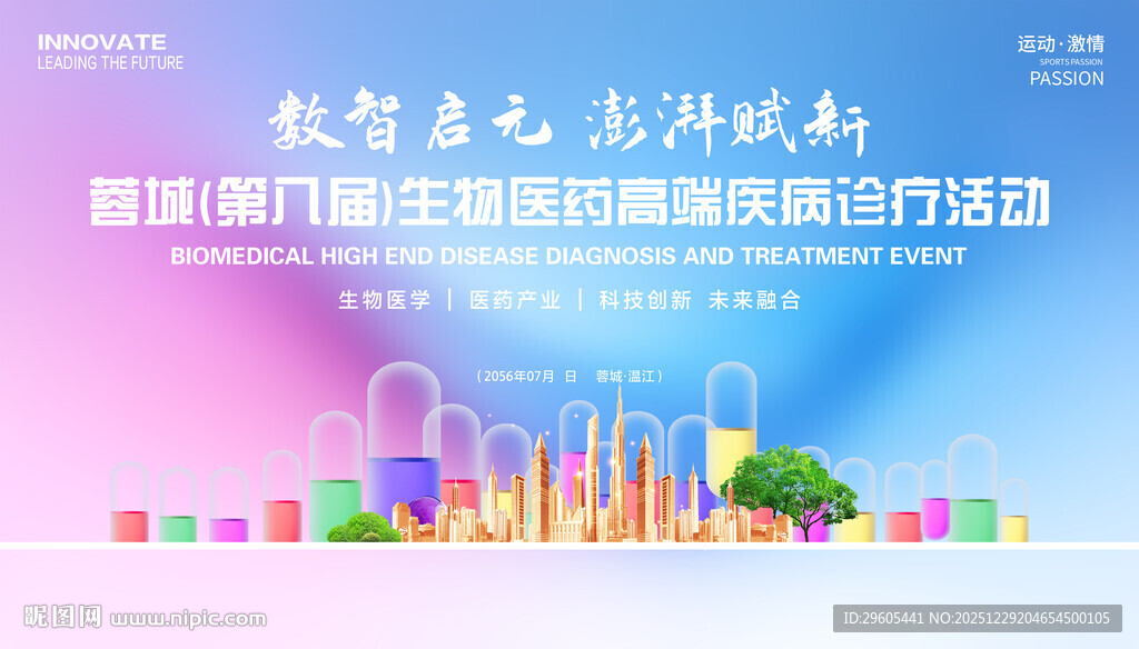  生物医药展板