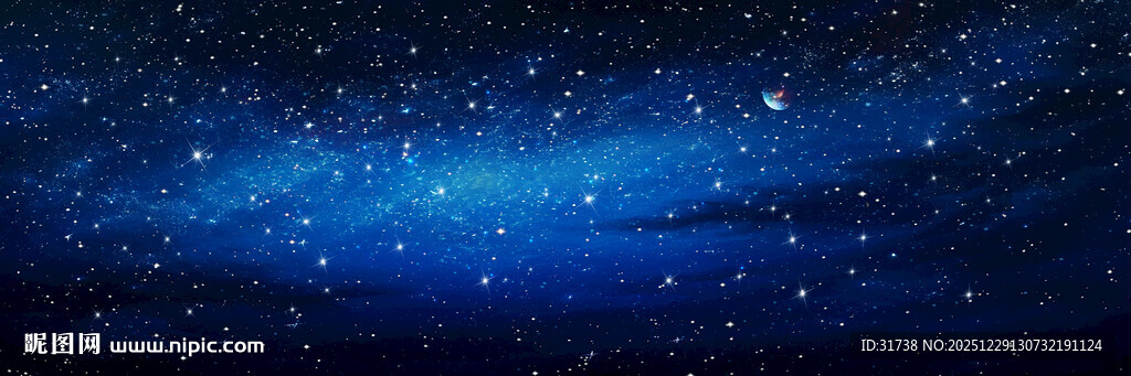 巨幅黑色宇宙星空背景图灯箱