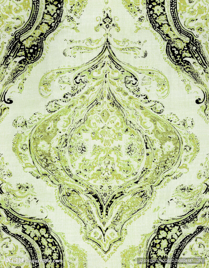 绿色几何花纹装饰图案