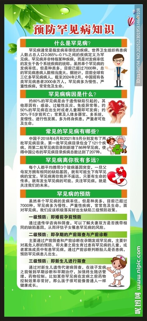 国际罕见病日展架