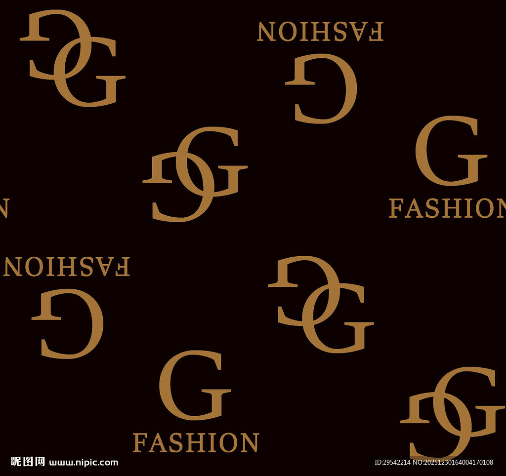 黑金时尚字母图案背景