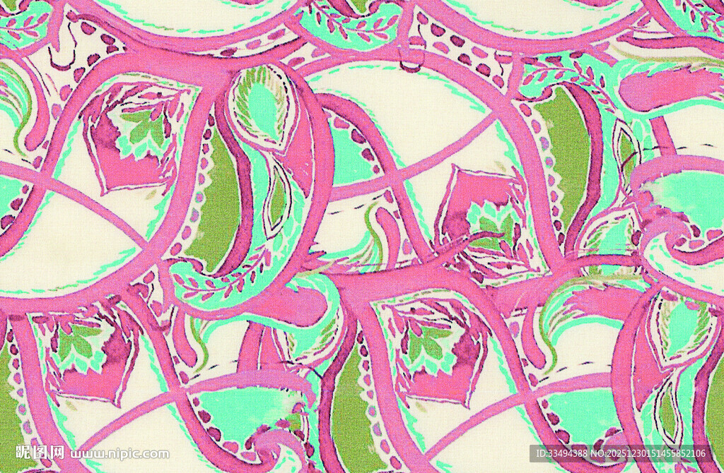 粉色系几何图案精美设计