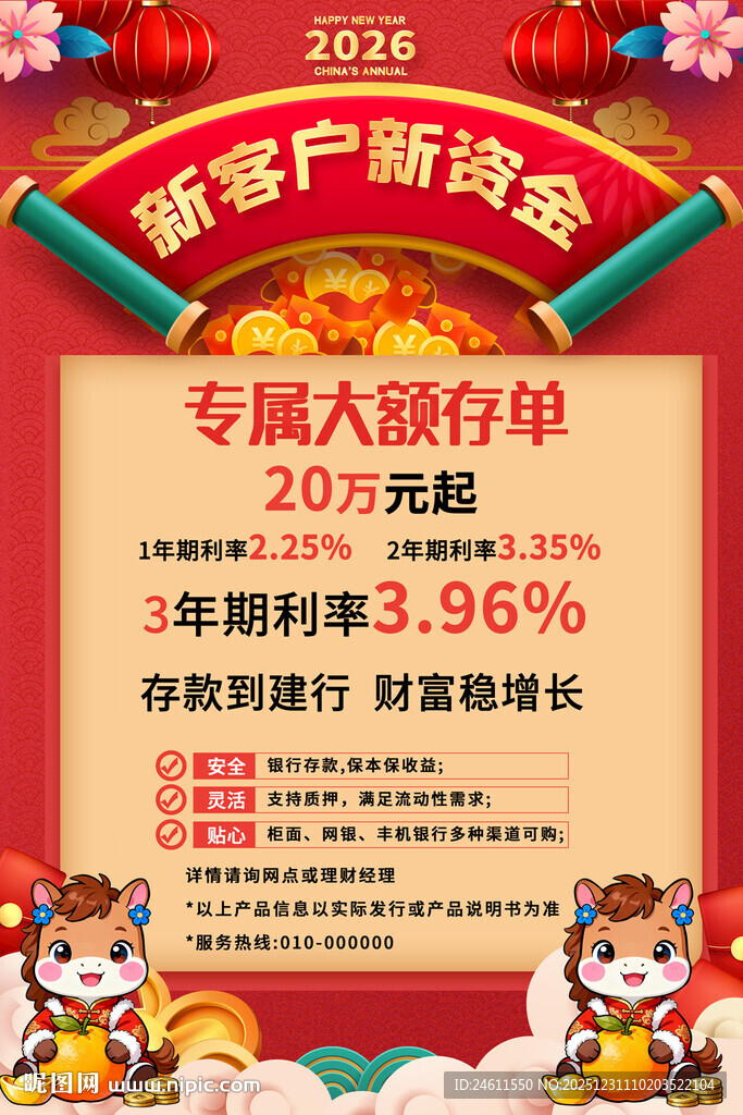 2026银行存款海报