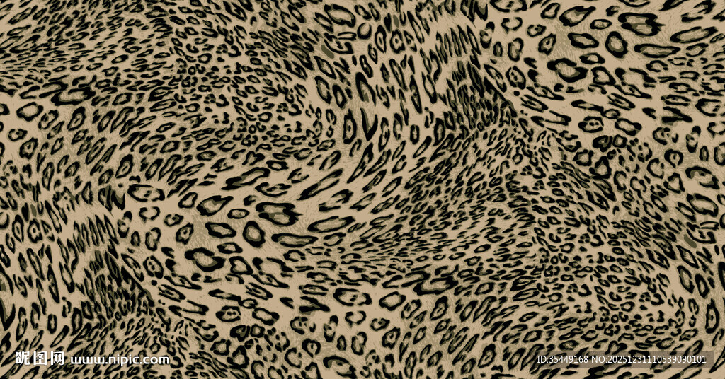 豹纹图案纹理背景