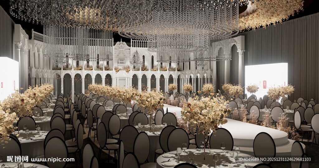 香槟金主题婚礼