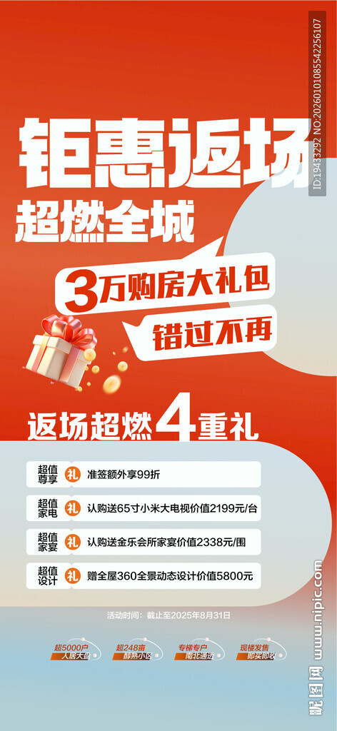 钜惠返场超燃全城3万购房大礼包
