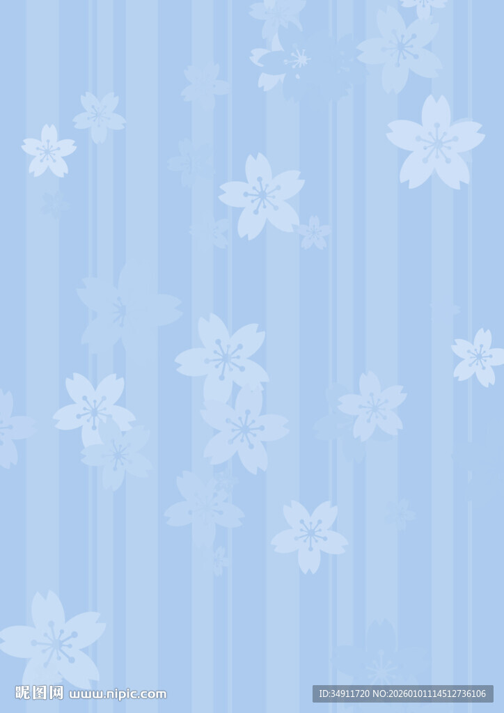 浅蓝色雪花条纹背景图