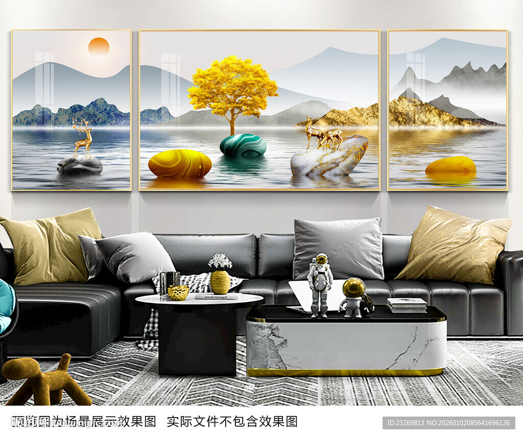 中式客厅装饰画