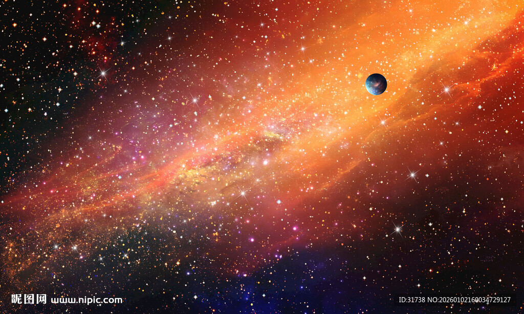 璀璨星空背景图