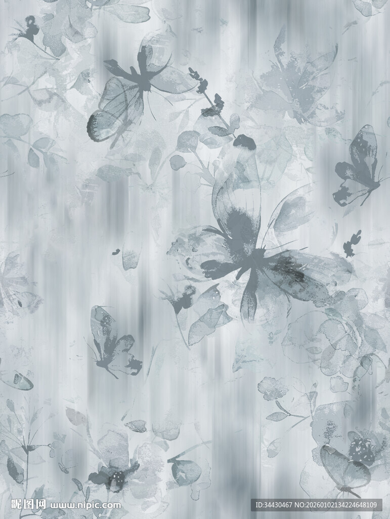 淡雅花卉纹理背景图案