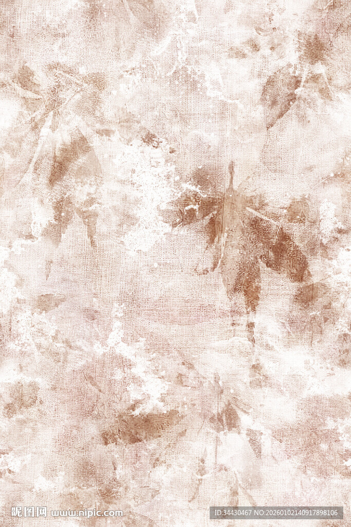 浅棕色树叶纹理背景图