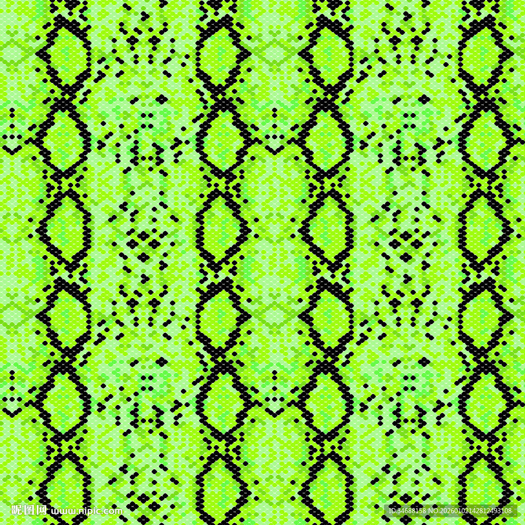 绿色蛇纹图案纹理