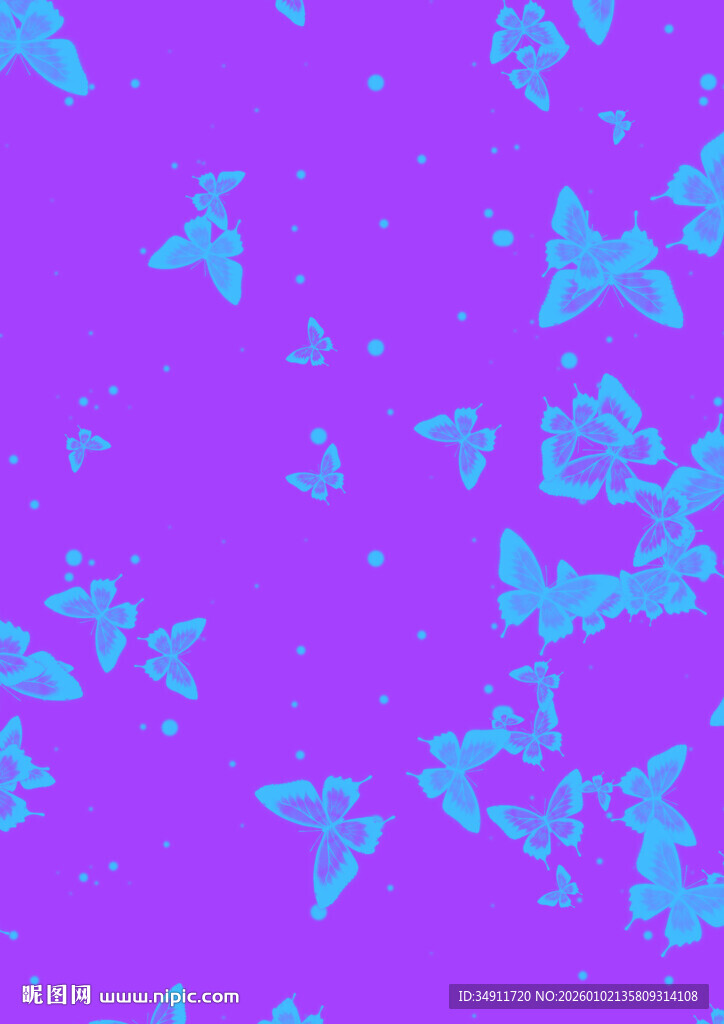 紫色背景上的蓝色斑驳图案