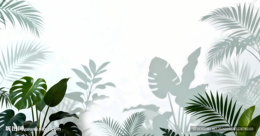 雾气磨砂膜效果绿植贴图