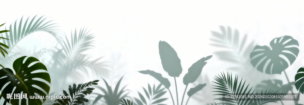 雾气磨砂膜效果绿植贴图