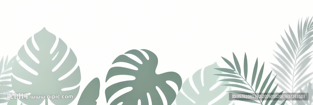 雾气磨砂膜效果绿植贴图