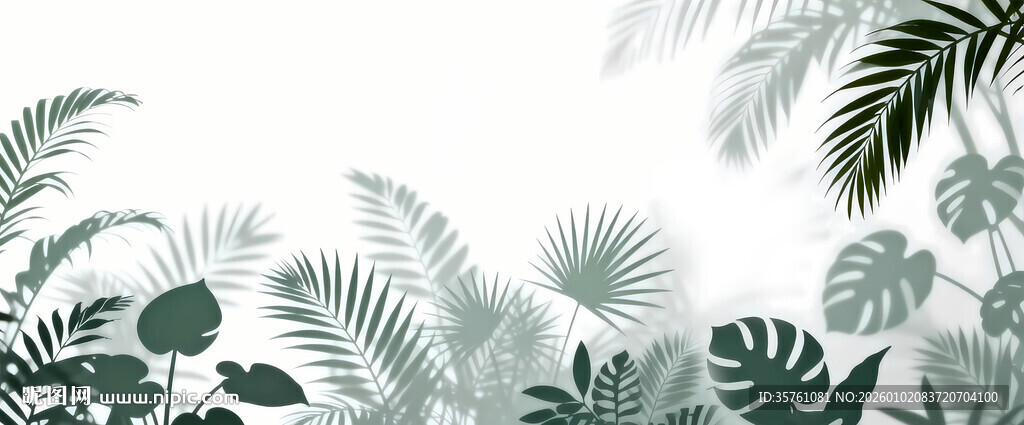 雾气磨砂膜效果绿植贴图