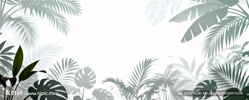 雾气磨砂膜效果绿植贴图