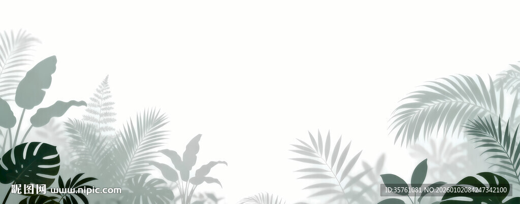 雾气磨砂膜效果绿植贴图