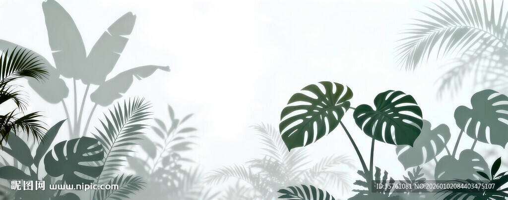 雾气磨砂膜效果绿植贴图