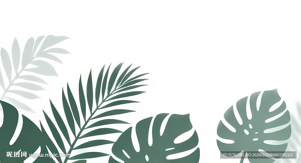 雾气磨砂膜效果绿植贴图