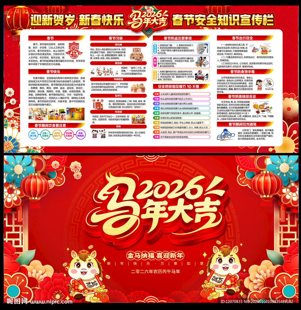 2026春节安全宣传栏