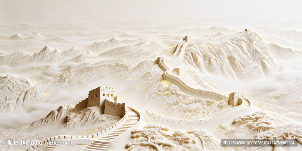 高清长城浮雕画JPG