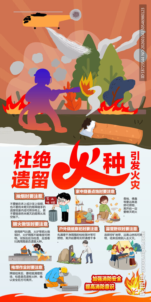 遗留火种威力大 防火切莫大意 