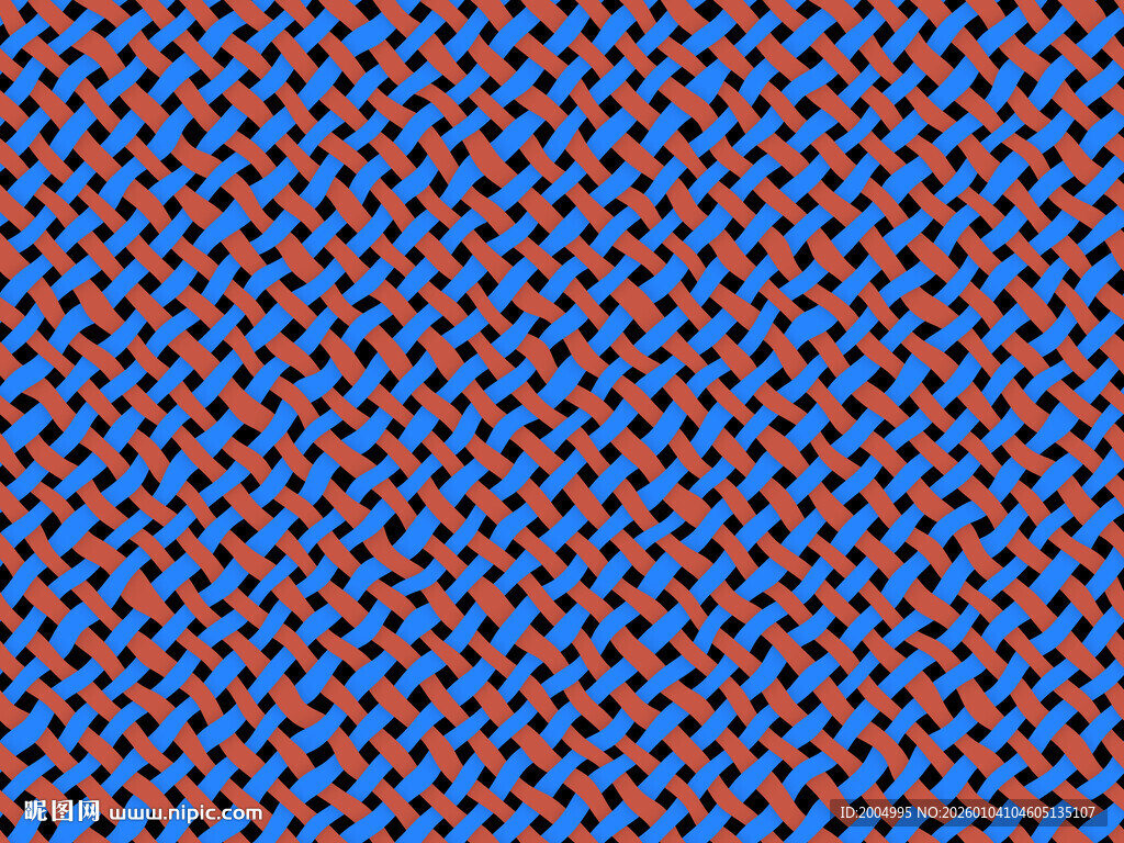 红蓝编织纹